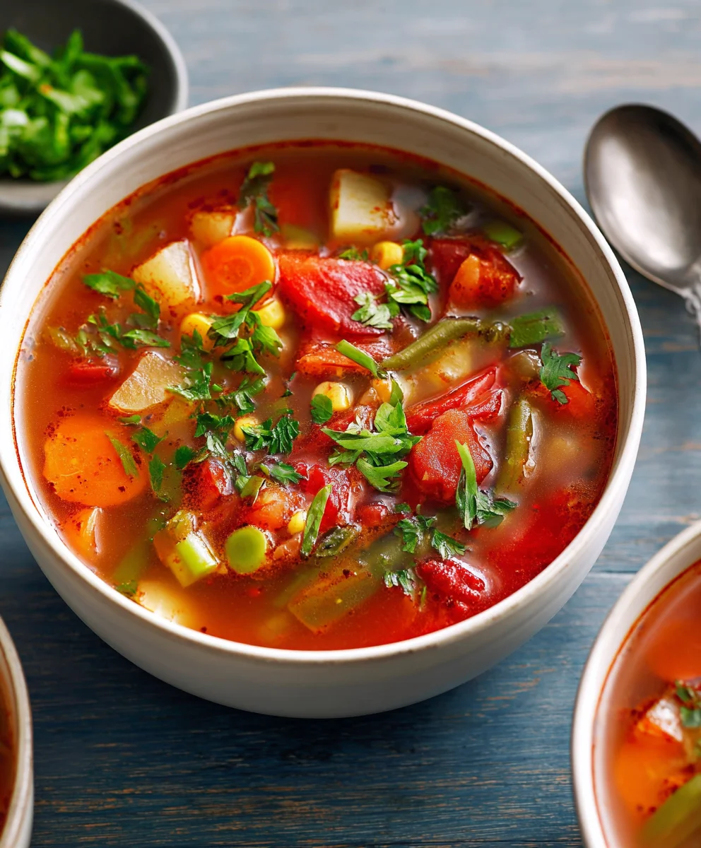 Easy Vegetable Soup Recipe-Hearty & Healthy