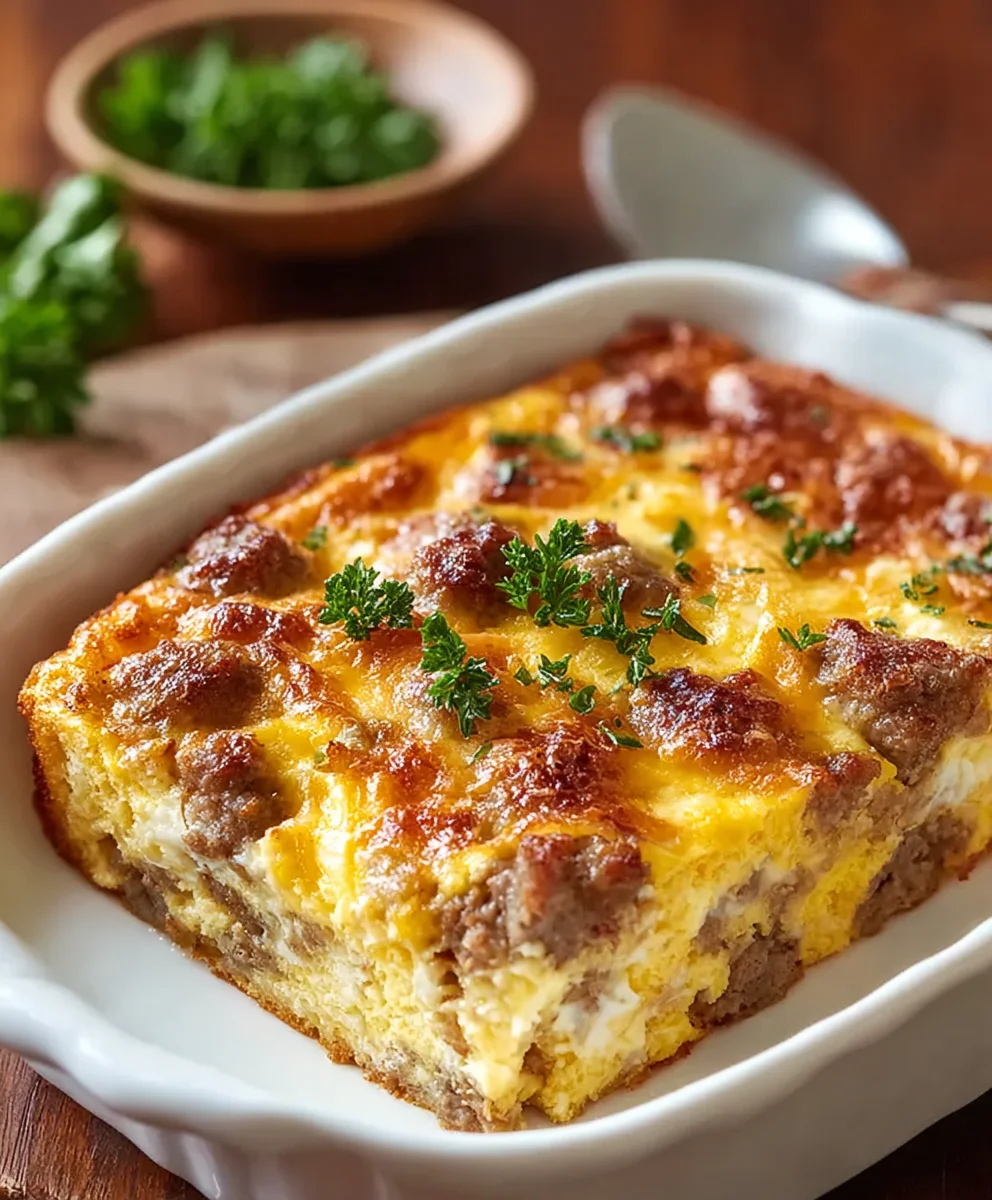 Easy Beef and Egg Casserole-Quick Family Breakfast