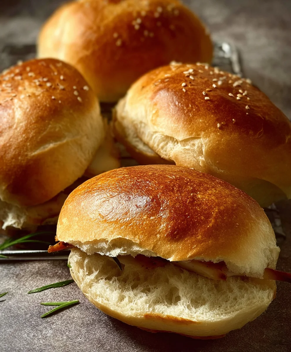 Easy No Knead Sandwich Rolls Quick Recipe