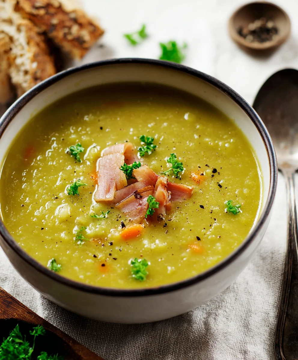 Hearty Beef Split Pea Soup- Cozy Comfort Food