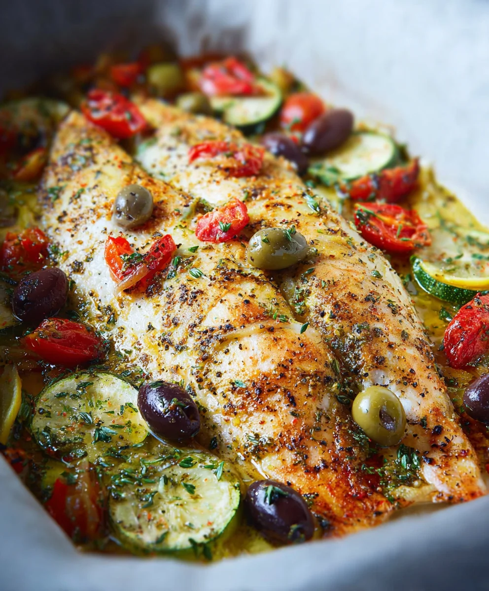 Easy Mediterranean Baked Fish