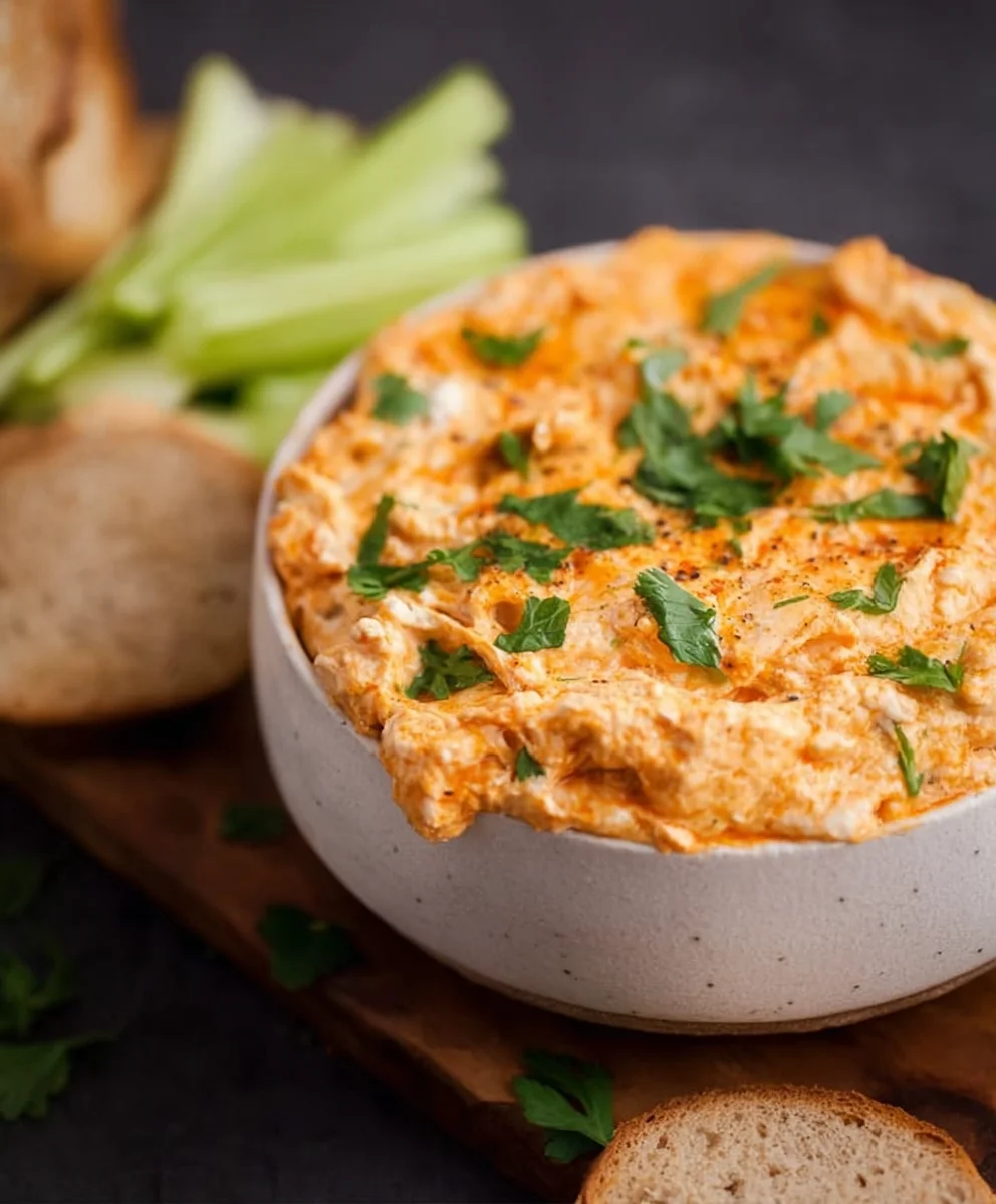 Easy Crockpot Buffalo Chicken Dip - Game Day Favorite