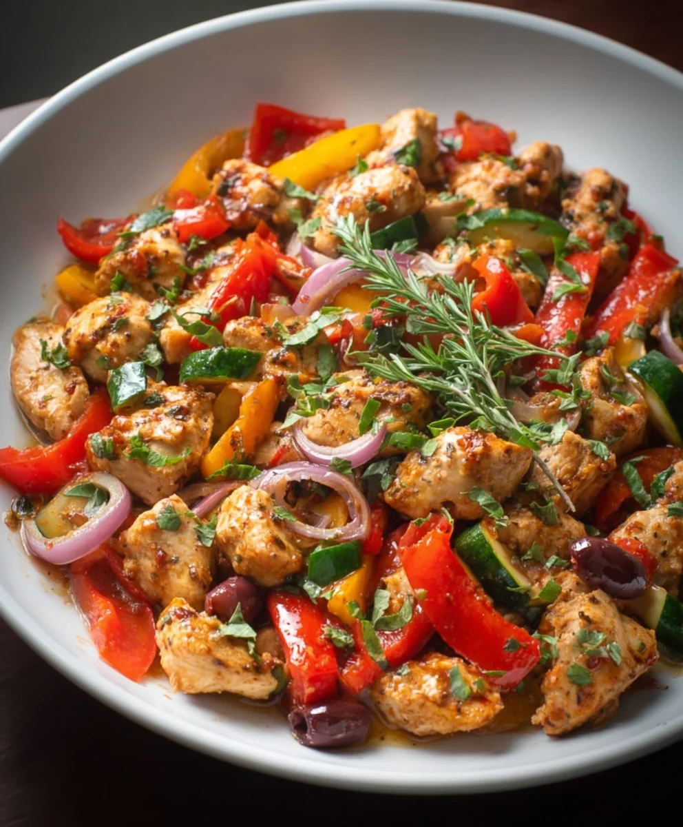 Easy Mediterranean Chicken Stir Fry Recipe