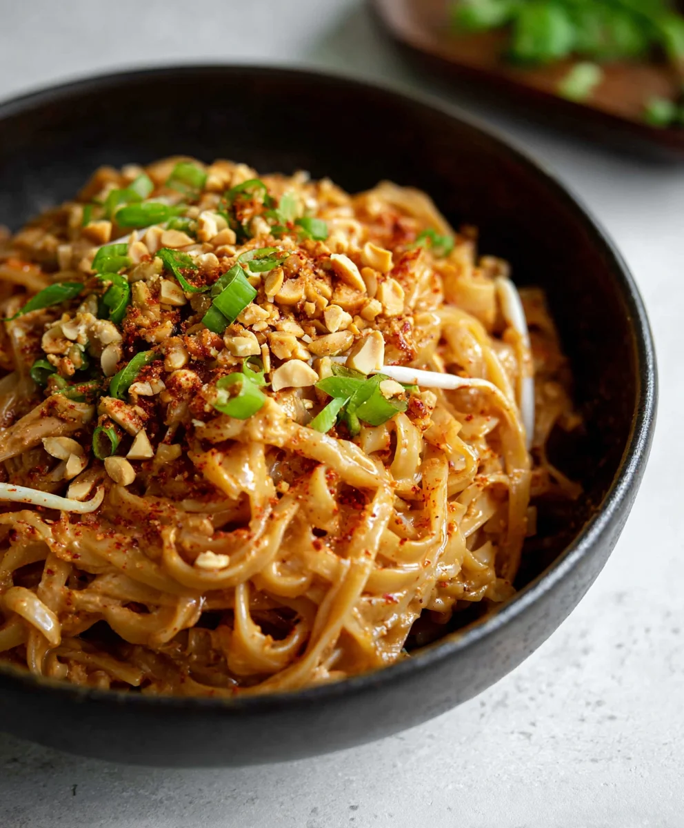 Spicy Peanut Butter Noodles - Easy & Flavorful Recipe