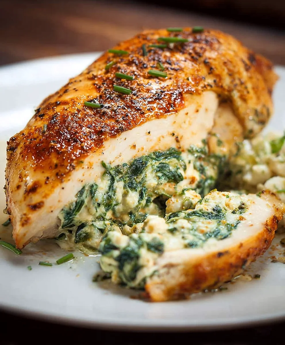 Easy Spinach Stuffed Chicken Breasts Recipe