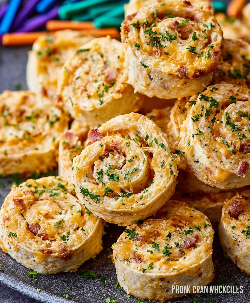 Easy Crack Chicken Pinwheels Recipe-Game Day Snack