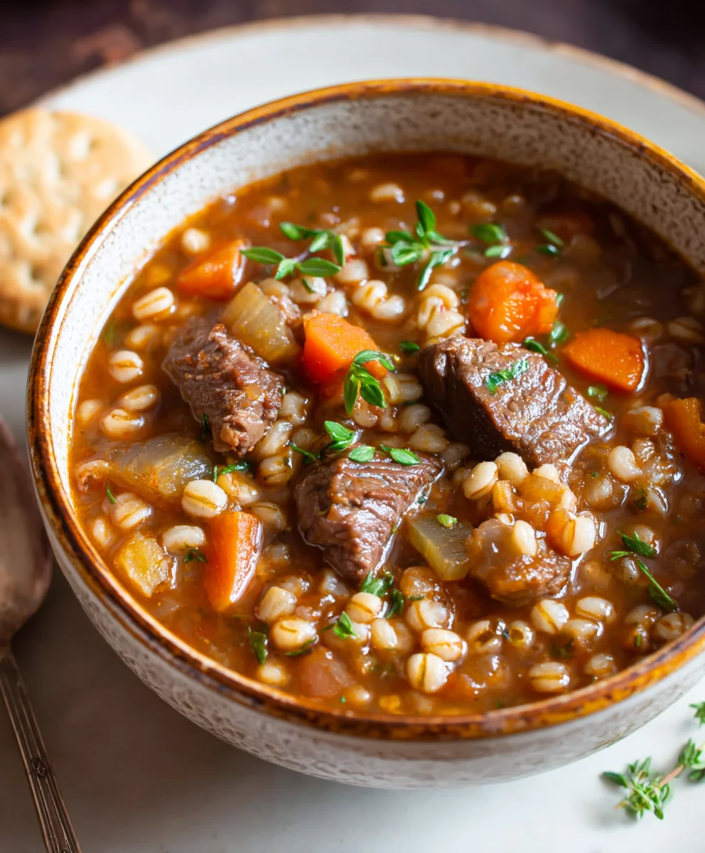 Hearty Beef Barley Soup Recipe-Flavorful Comfort Food