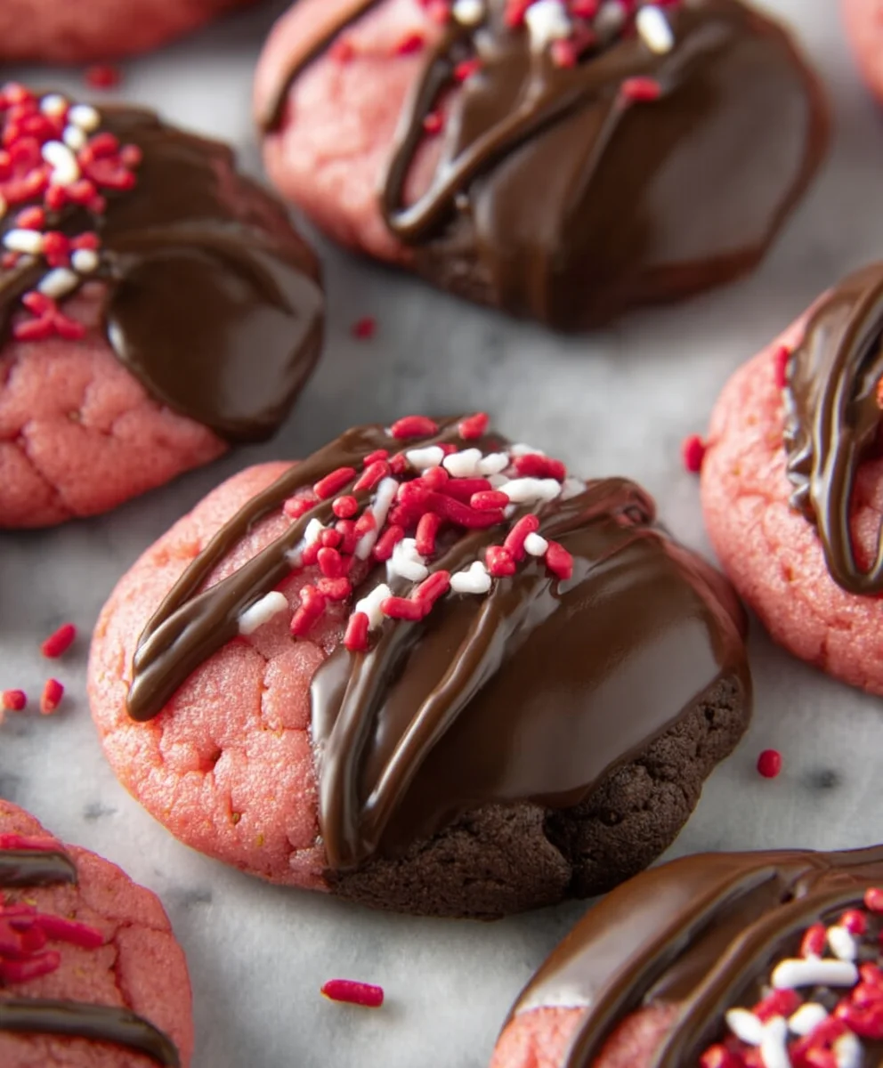 Chocolate Strawberry Cookies-Decadent & Easy Recipe