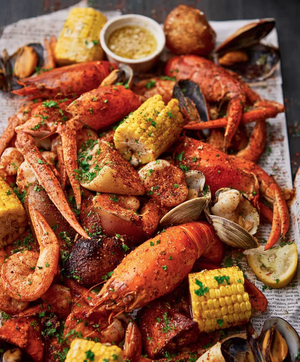 Spicy Cajun Seafood Boil-Garlic Butter Recipe