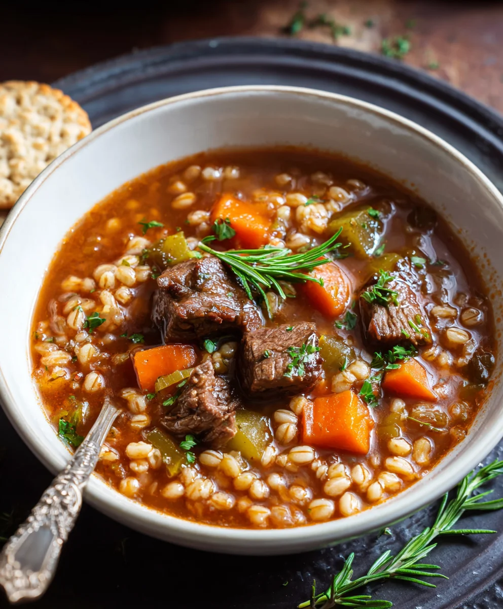 Hearty Beef Barley Soup Recipe-Flavorful Comfort Food