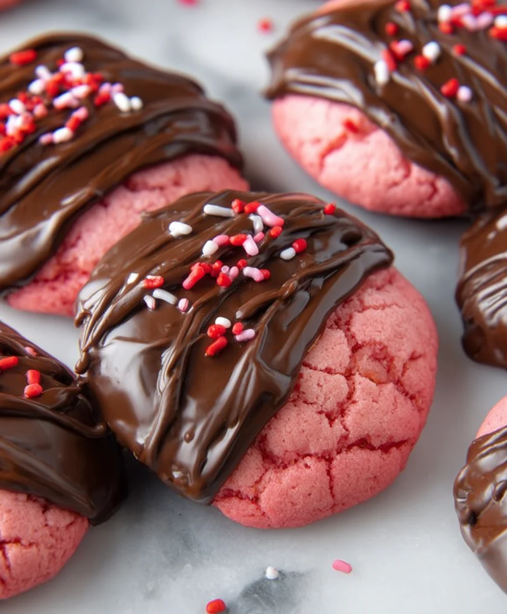 Chocolate Strawberry Cookies-Decadent & Easy Recipe
