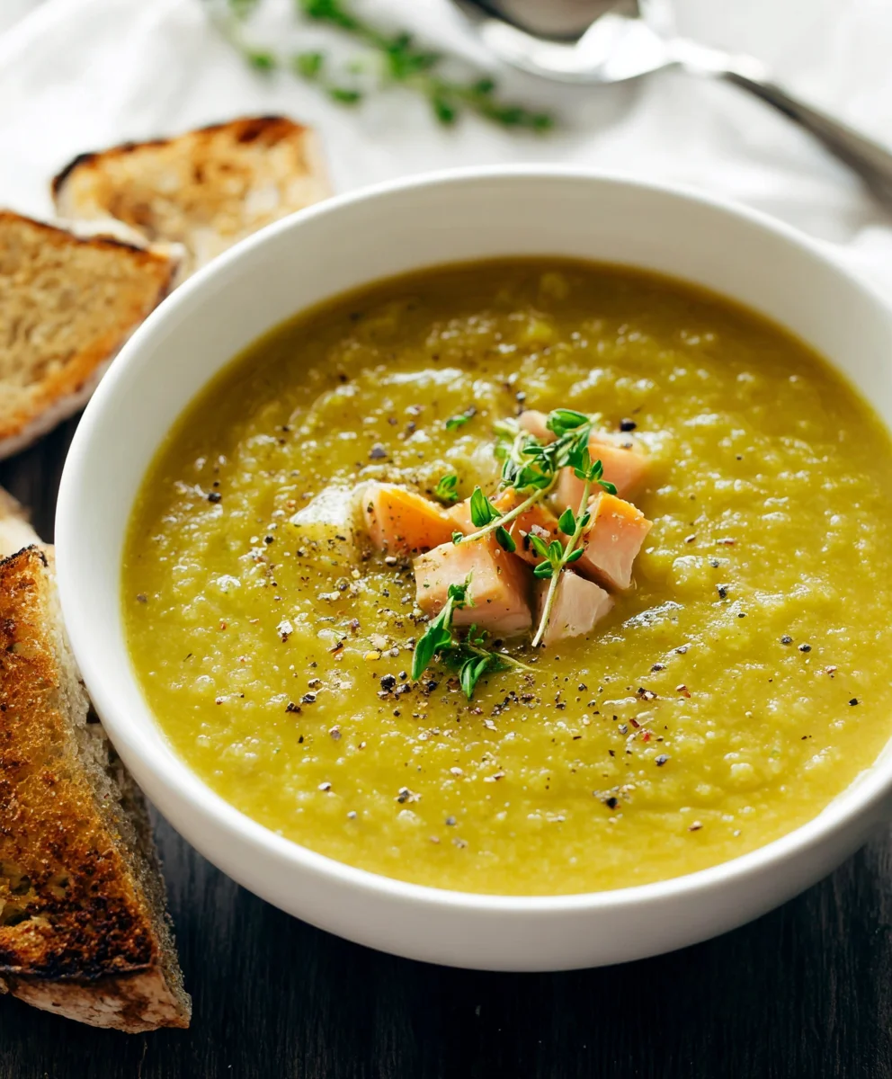 Hearty Beef Split Pea Soup- Cozy Comfort Food