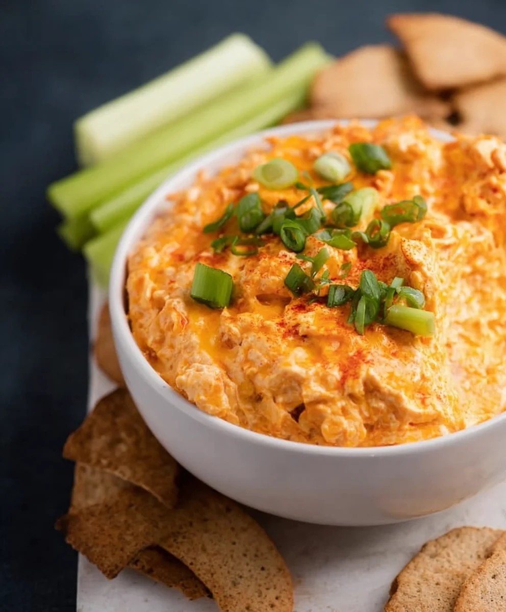 Easy Crockpot Buffalo Chicken Dip - Game Day Favorite