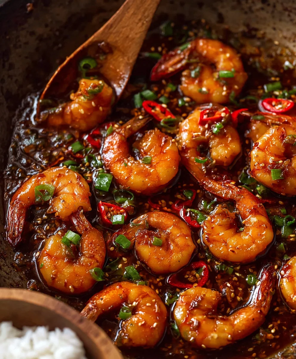 Spicy Chilli Garlic Prawns - Quick & Easy Recipe