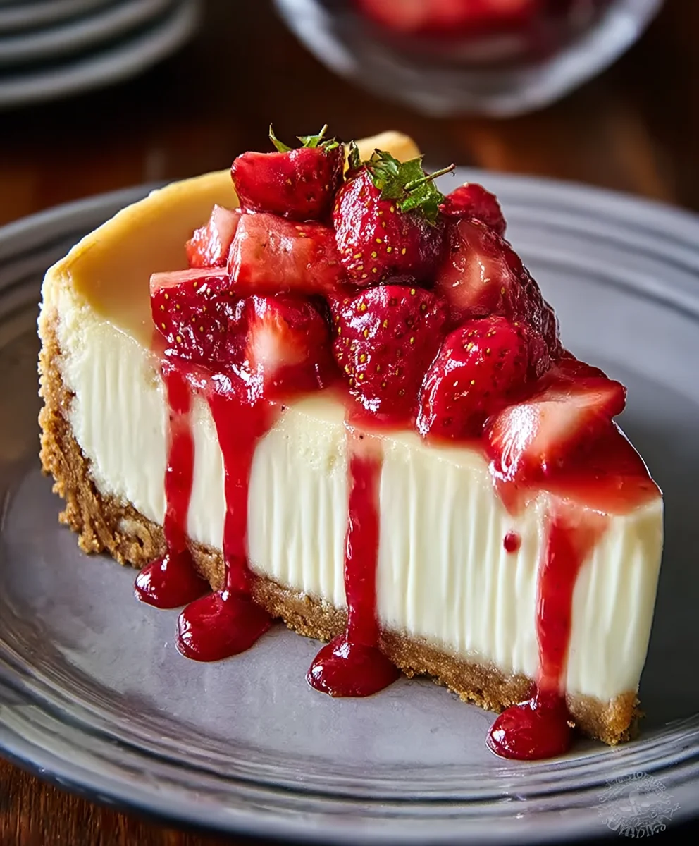Creamy Strawberry Cheesecake - A Delicious Dessert Recipe