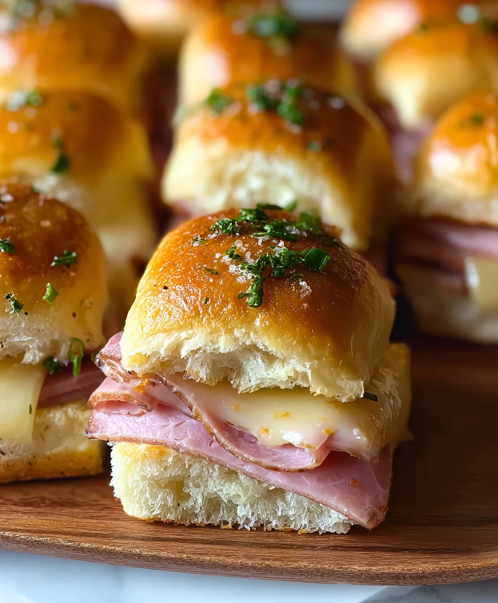 Easy Beef Ham Swiss Sliders