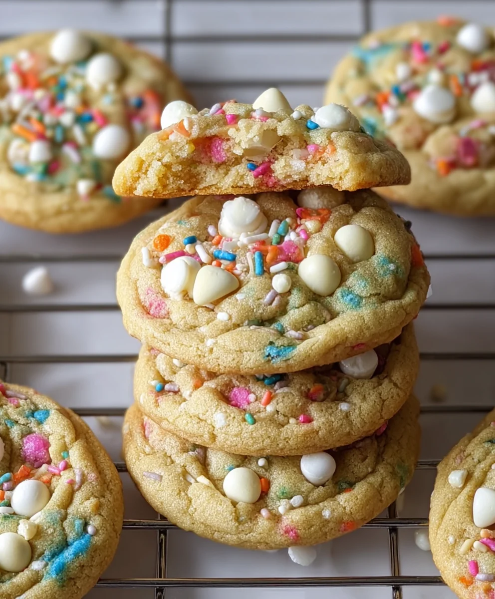White Chocolate Confetti Cookies - Easy & Delicious Recipe