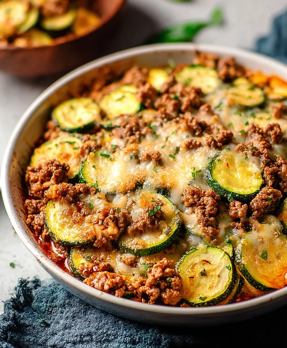Easy Zucchini Ground Beef Casserole Recipe