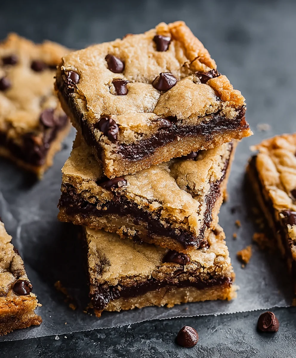 Classic Chocolate Chip Cookie Bars - Easy & Delicious Treat