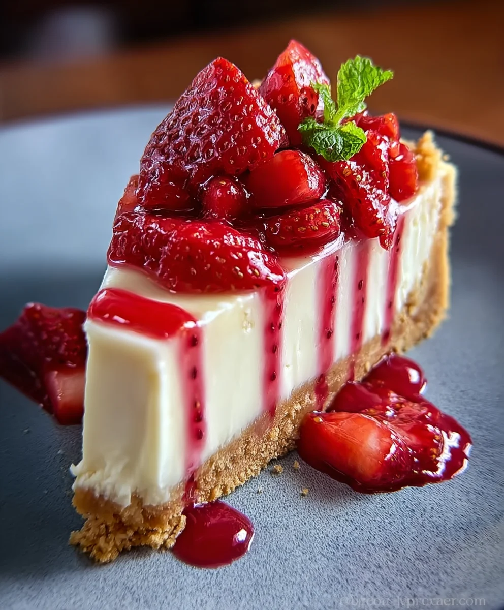 Creamy Strawberry Cheesecake - A Delicious Dessert Recipe