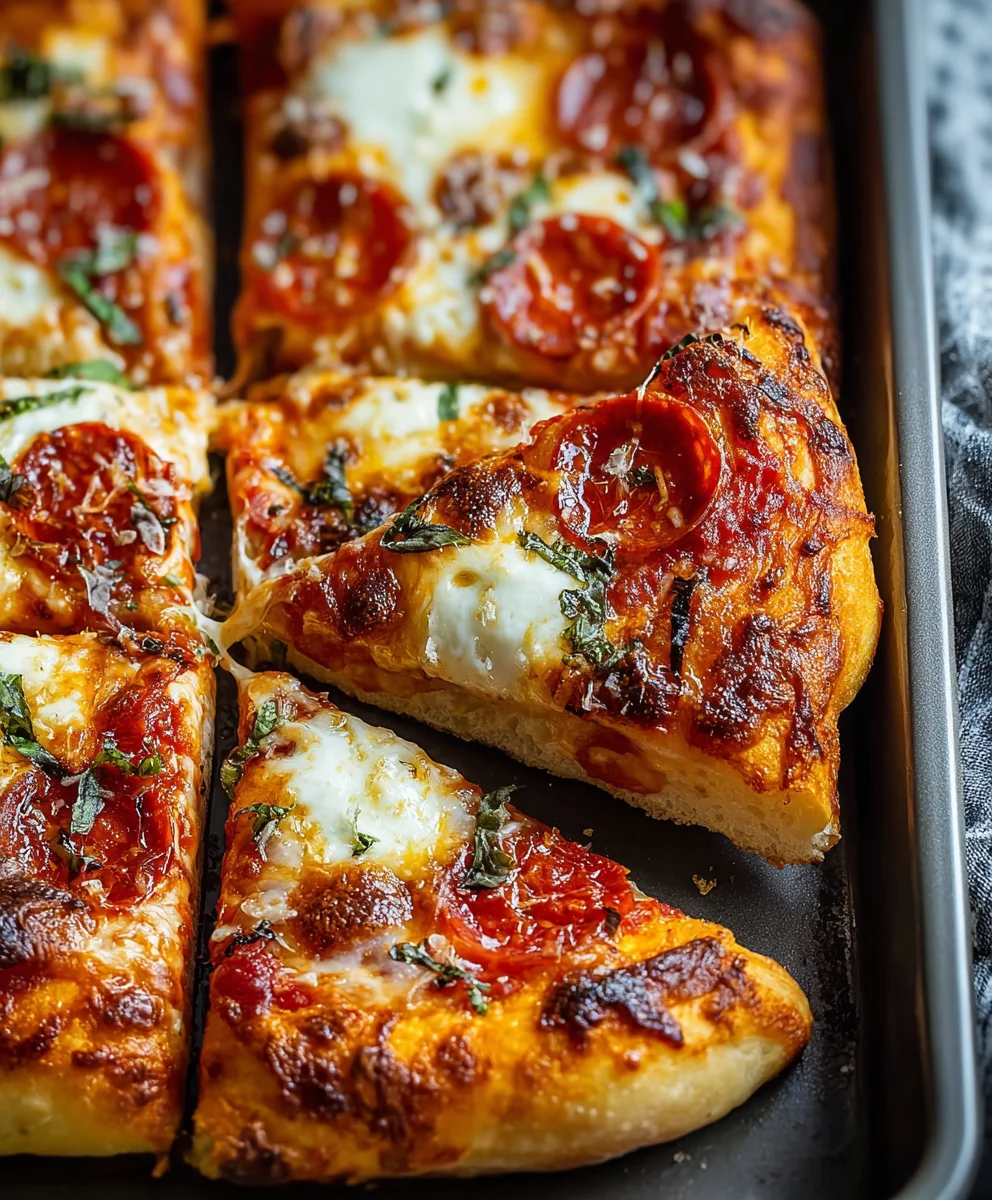 Easy Sheet Pan Pizza-Quick Homemade Dough Recipe