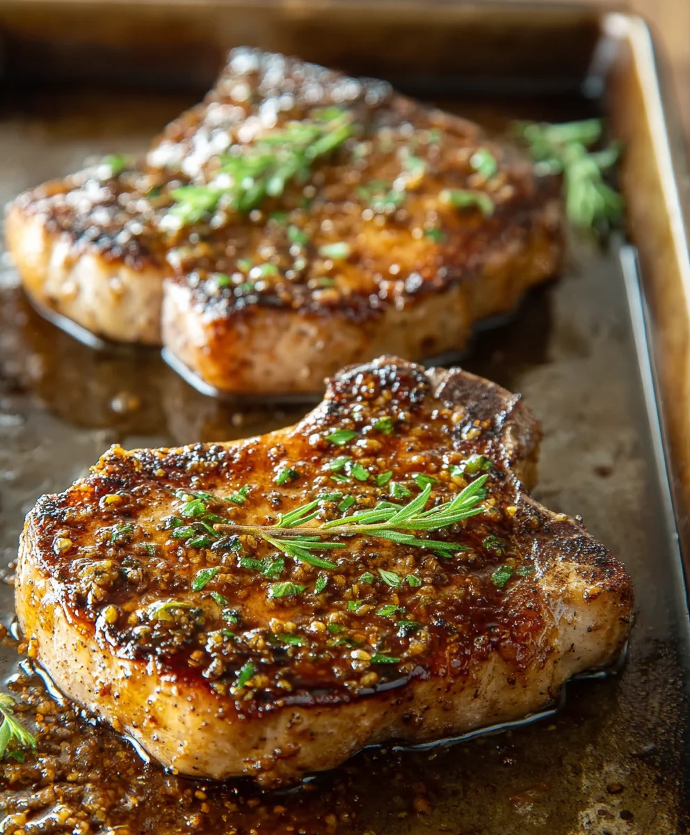 Honey Mustard Beef Chops Oven Recipe