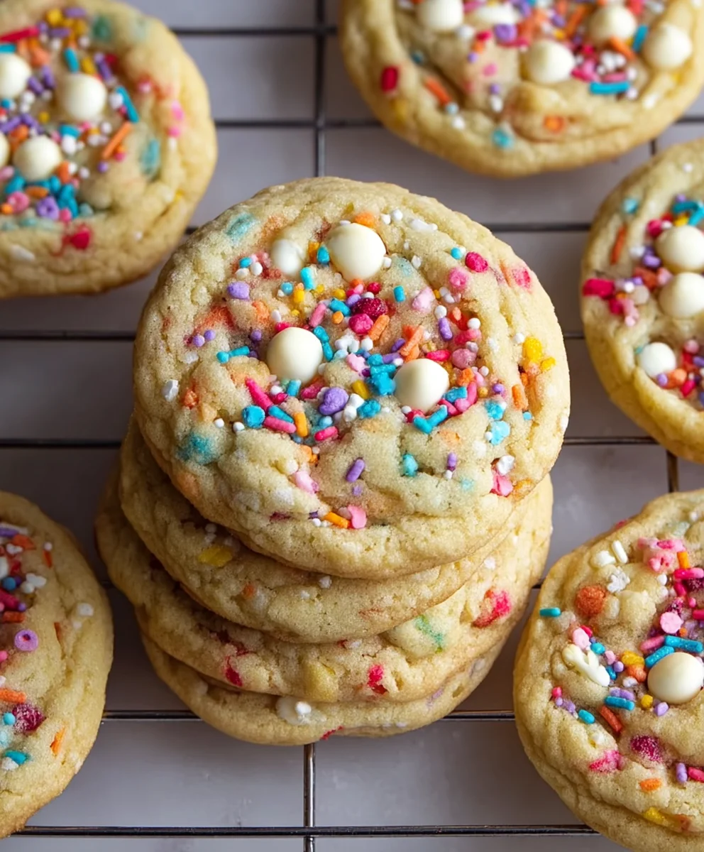White Chocolate Confetti Cookies - Easy & Delicious Recipe