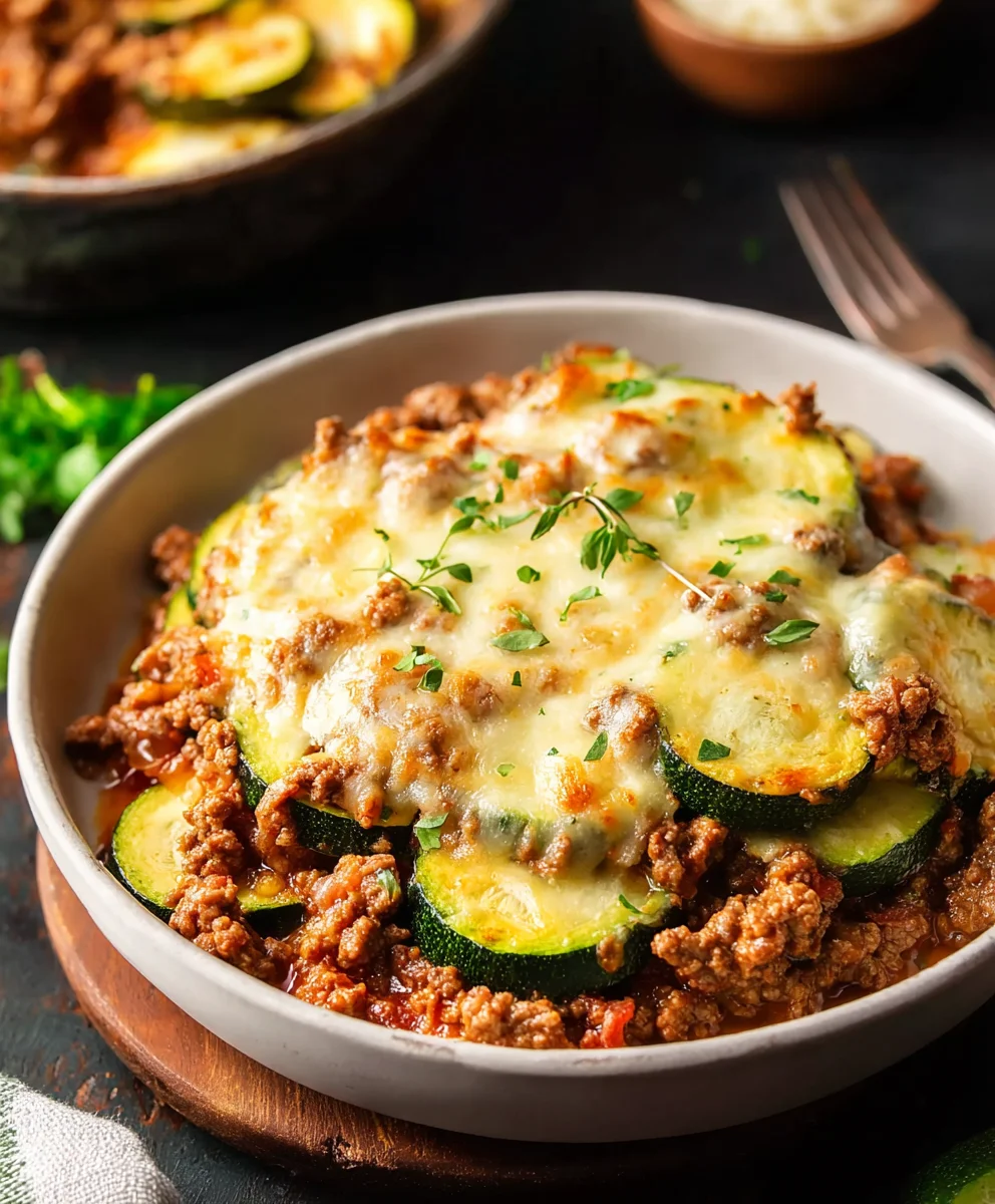 Easy Zucchini Ground Beef Casserole Recipe