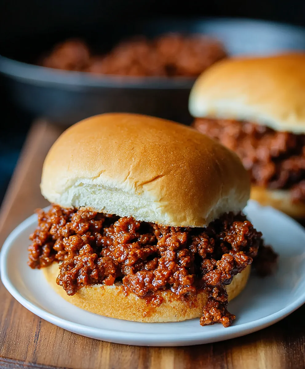 Easy Homemade Sloppy Joe Sandwiches- Quick & Delicious