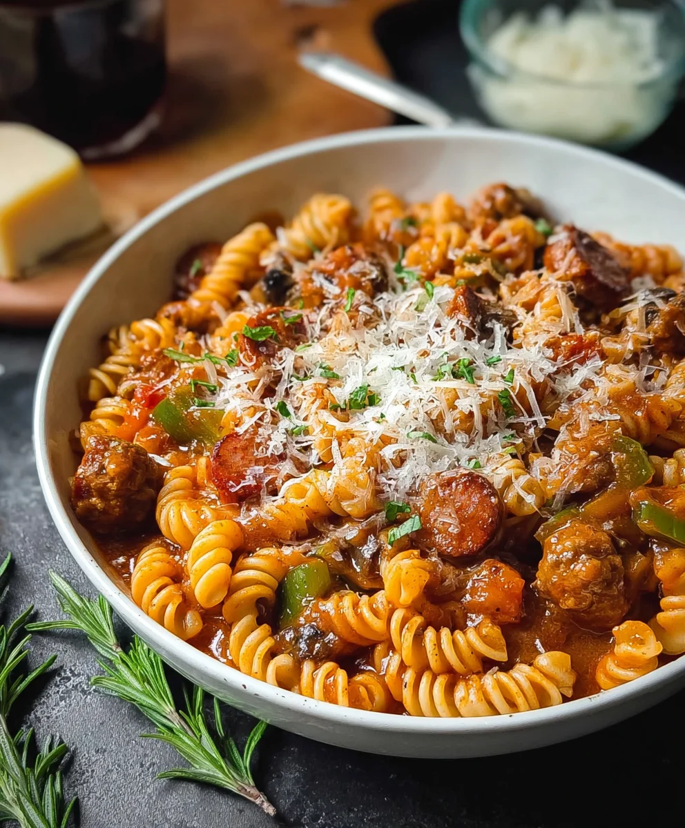 Easy One-Pot Pizza Pasta Recipe - Quick & Delicious