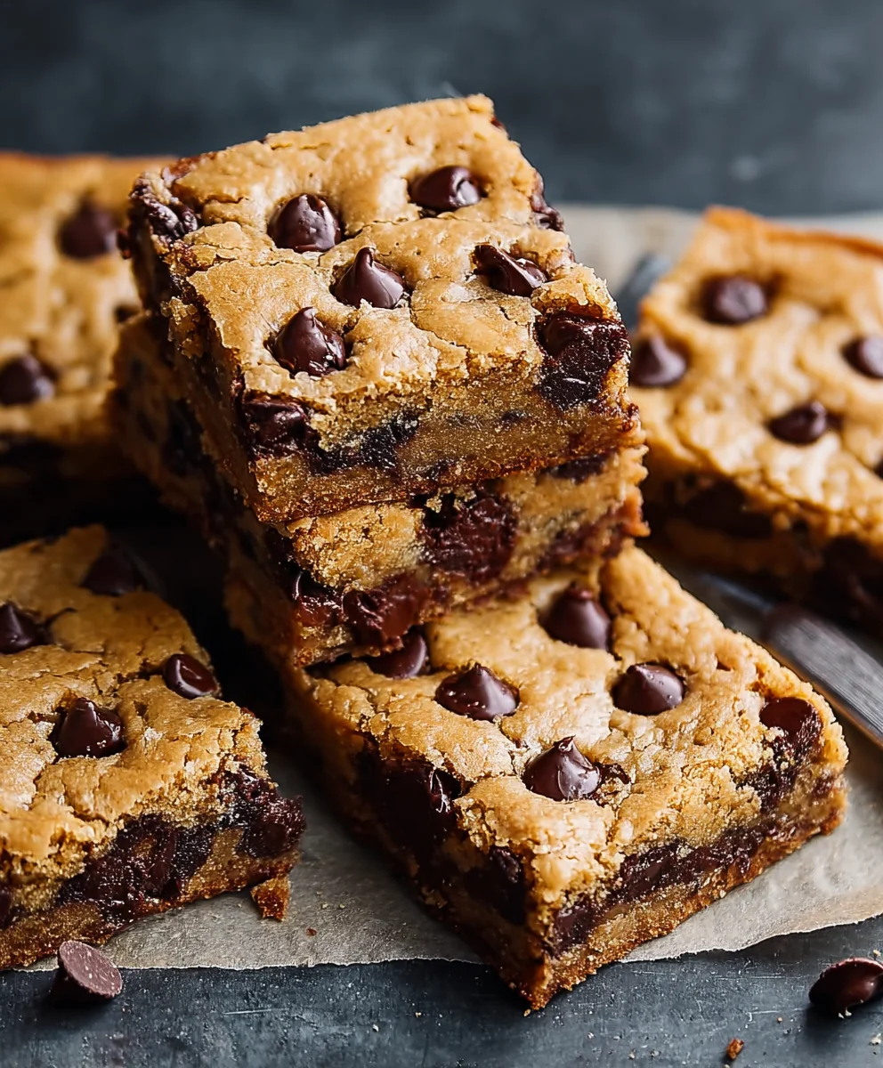 Classic Chocolate Chip Cookie Bars - Easy & Delicious Treat