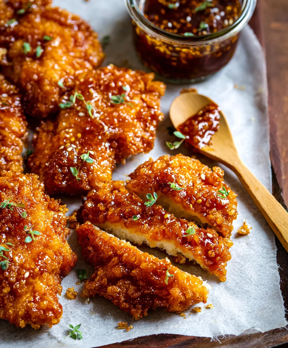 Crunchy Hot Honey Chicken Recipe - Easy Oven Baked
