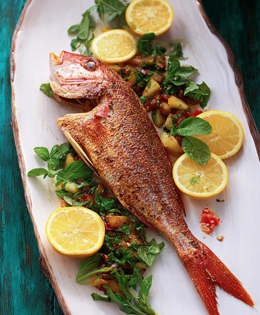 Oven Baked Whole Snapper- Easy & Delicious Recipe