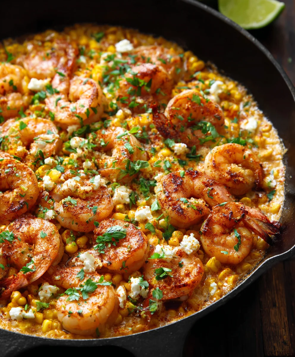 Shrimp Creamed Corn One Pan Recipe Quick Meal