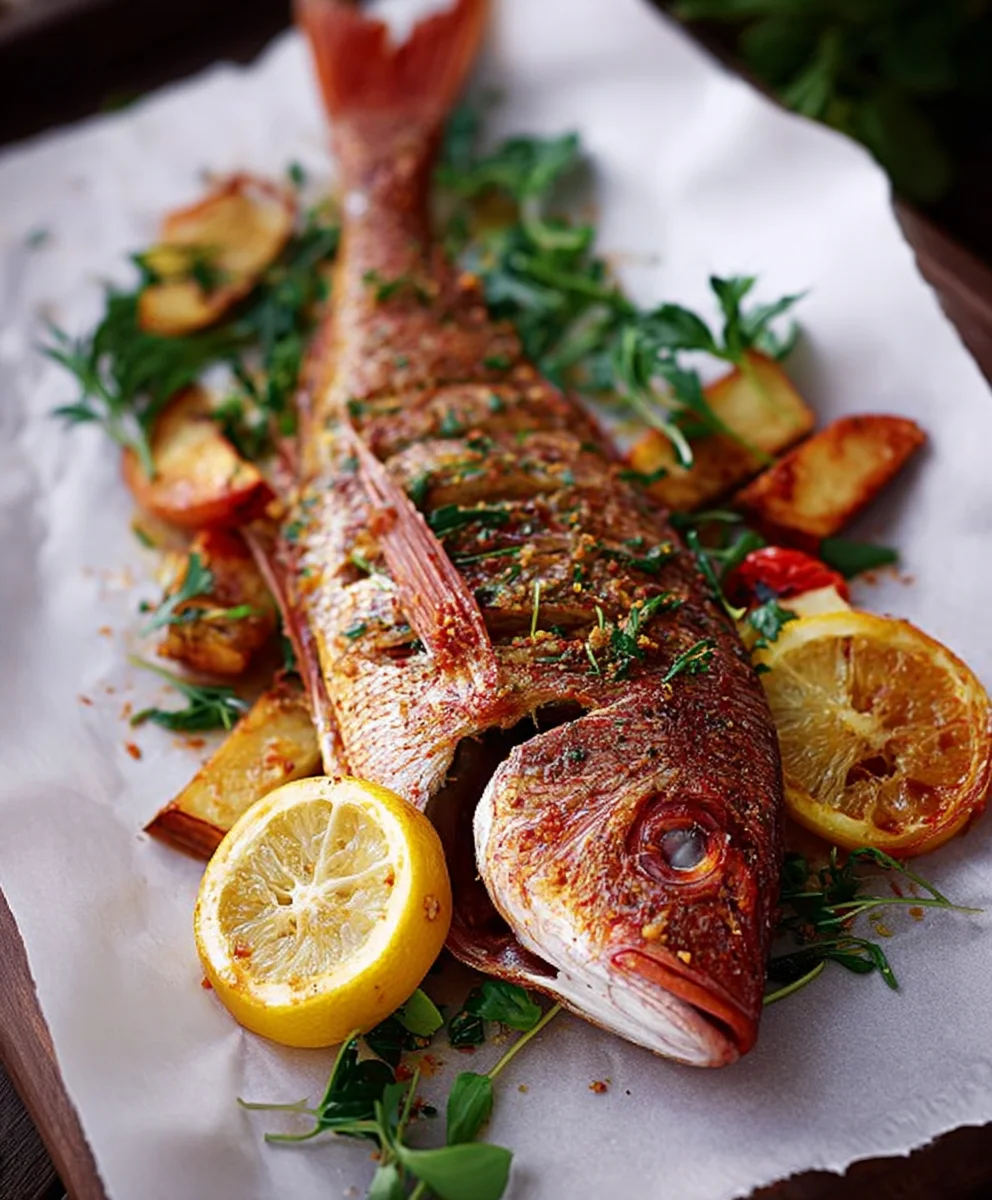 Oven Baked Whole Snapper- Easy & Delicious Recipe