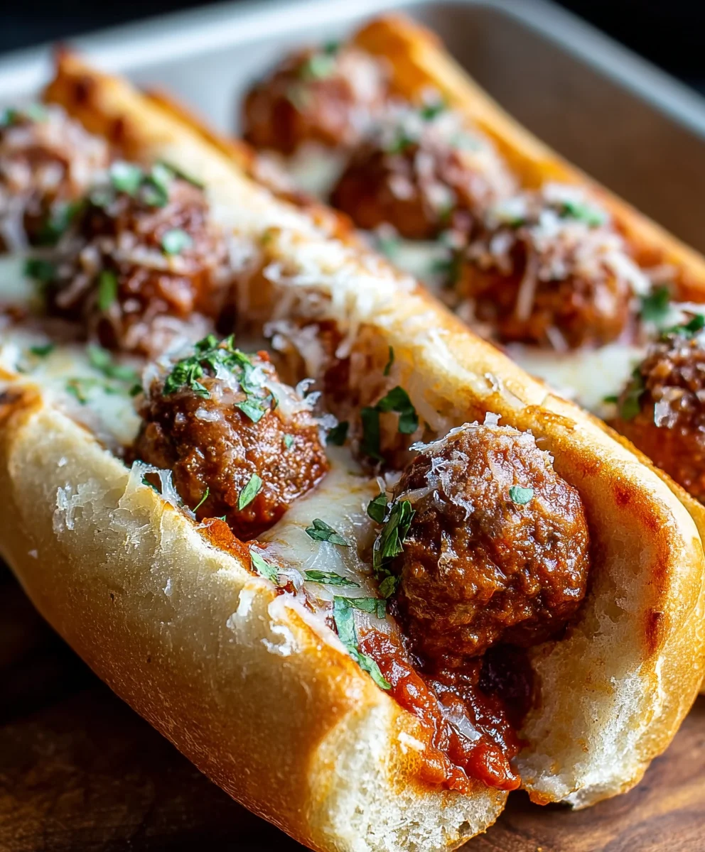 Easy Weeknight Beef Meatball Subs-Quick Dinner