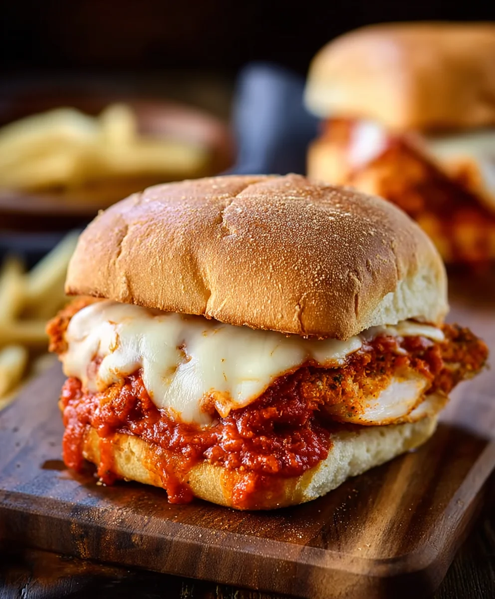 Easy Chicken Parmesan Sandwiches- Quick & Delicious
