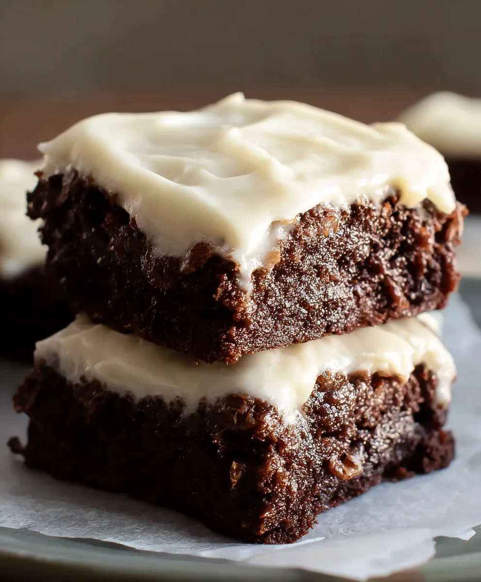 Decadent Brownies with Cream Cheese Frosting-Easy Recipe