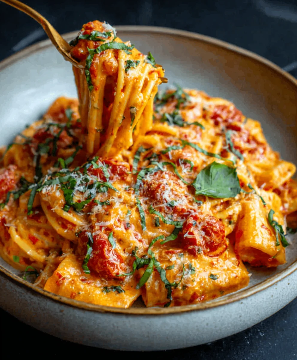 Creamy Tomato Garlic Pasta- Easy & Delicious Recipe