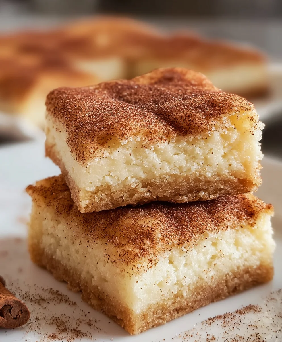 Easy Snickerdoodle Cookie Bars - Chewy & Delicious