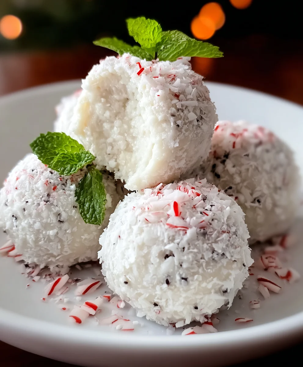 Peppermint Snow Balls-Easy Holiday Treat