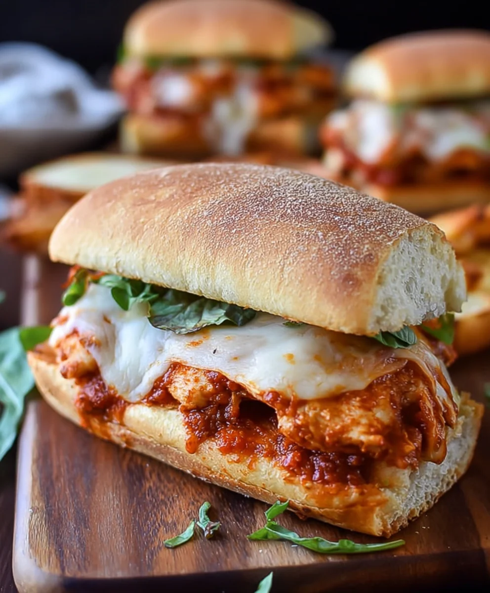 Easy Chicken Parmesan Sandwiches- Quick & Delicious