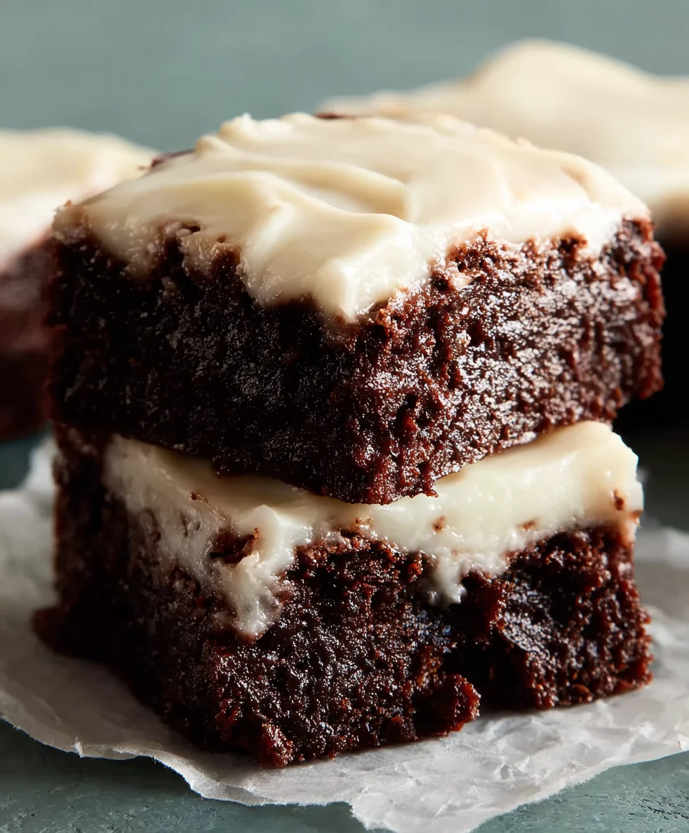 Decadent Brownies with Cream Cheese Frosting-Easy Recipe