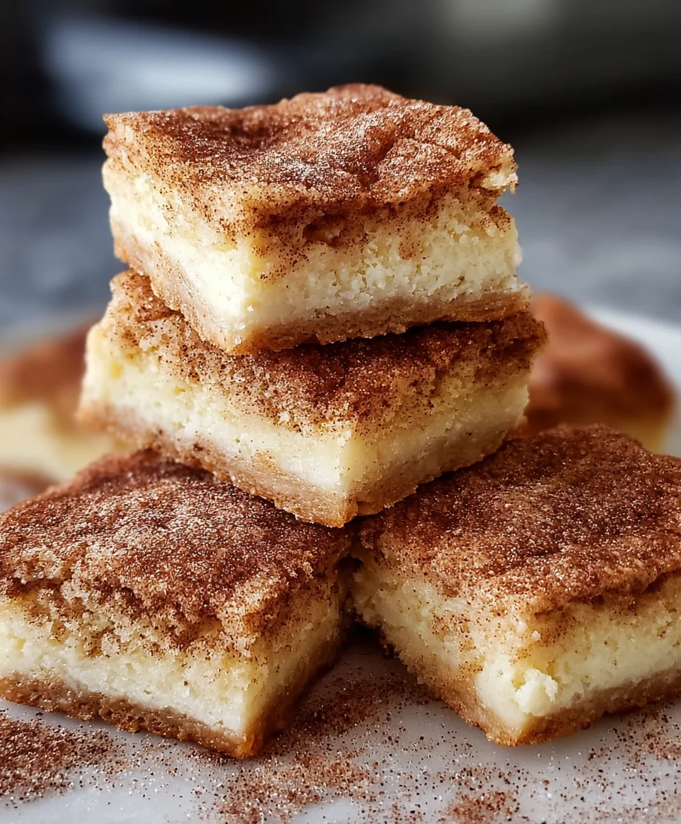 Easy Snickerdoodle Cookie Bars - Chewy & Delicious