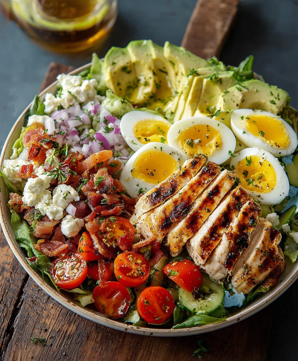 Grilled Chicken Cobb Salad-Non-Non-Non-Alcoholic Alternativeic Non-Alcoholic Ale Style
