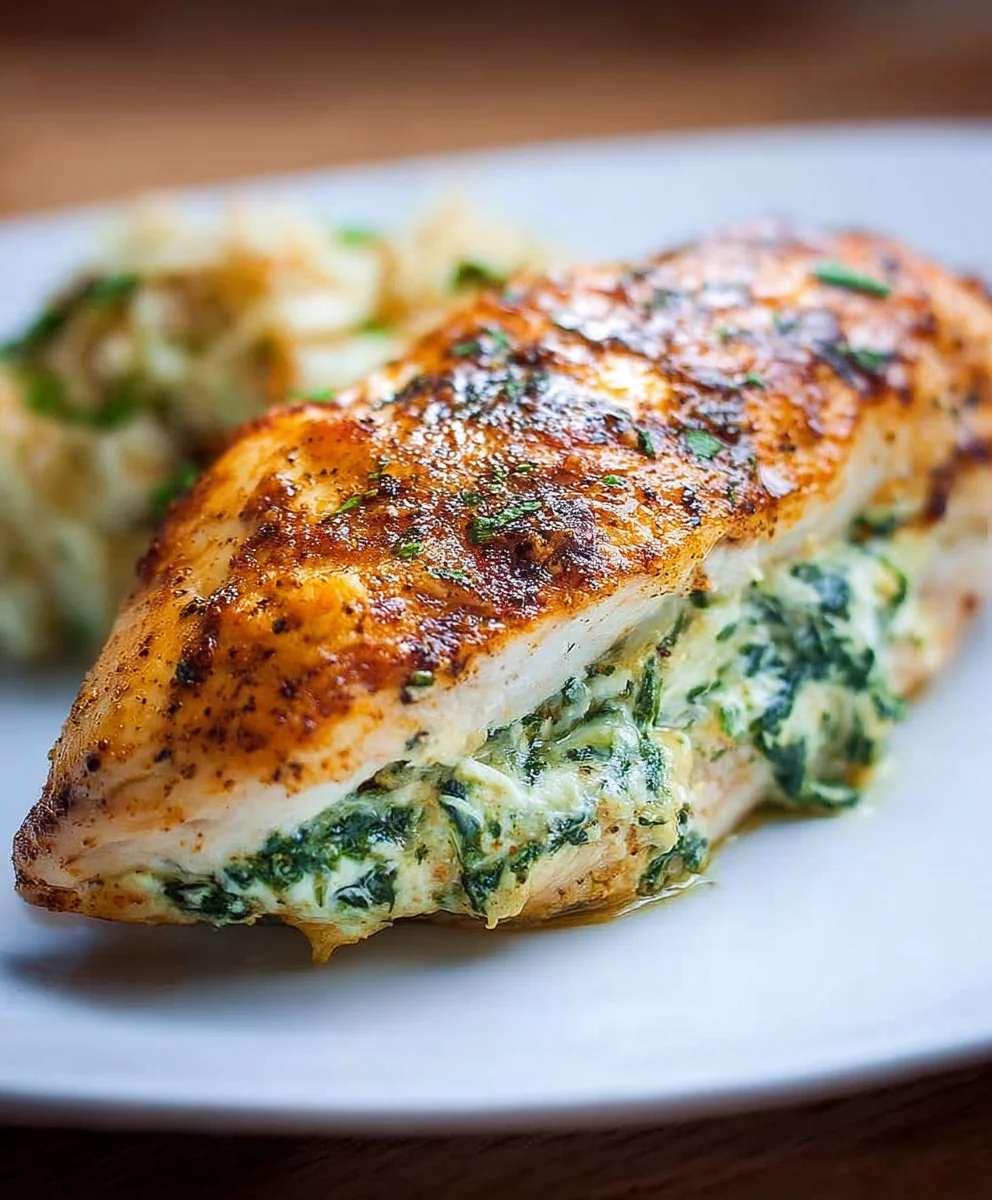 Easy Spinach Stuffed Chicken Breasts Recipe