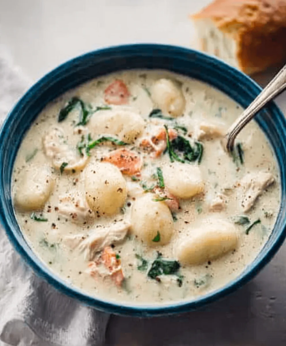 Olive Garden Chicken Gnocchi Soup Recipe - Easy Copycat
