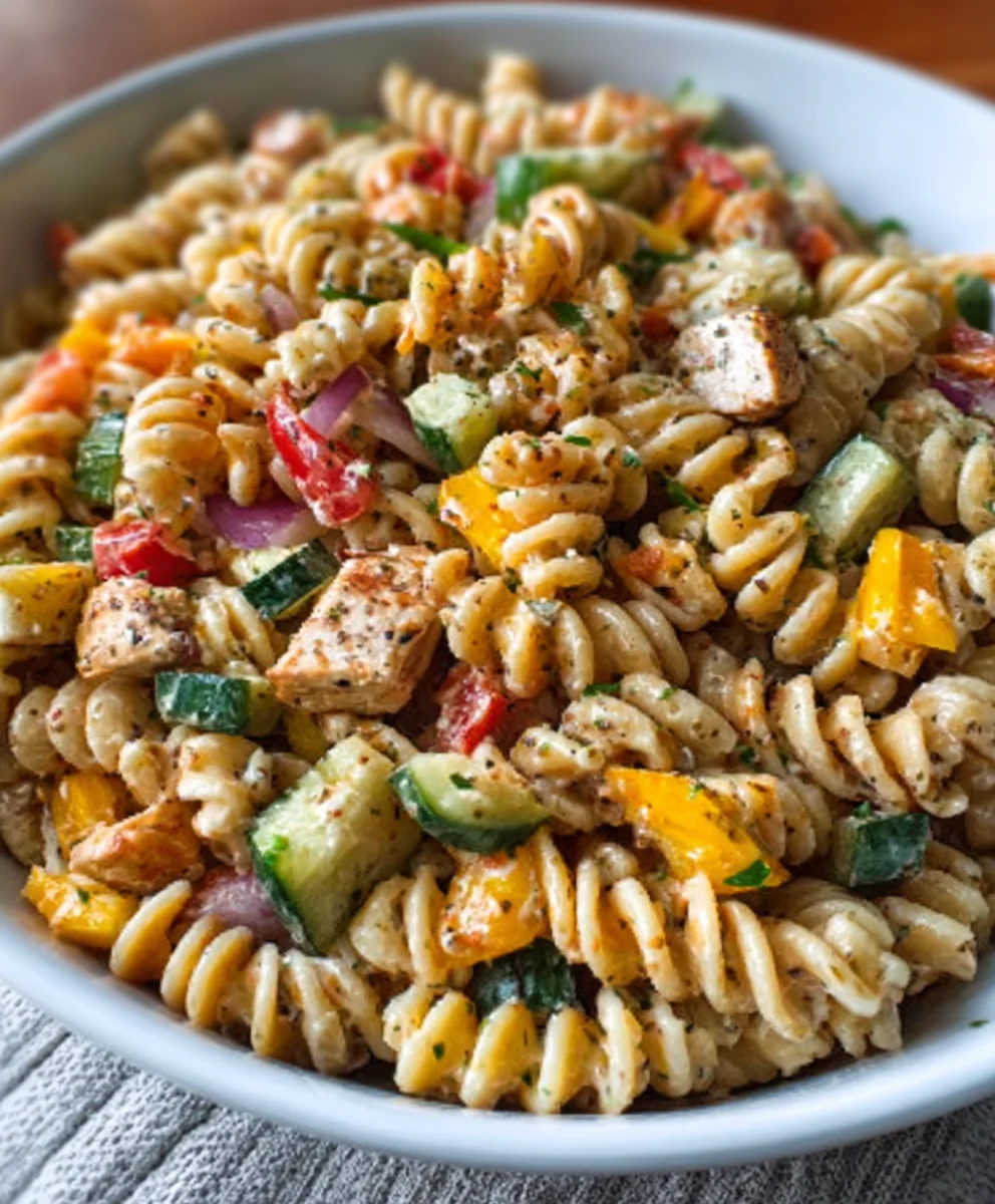 BBQ Chicken Pasta Salad - Easy & Delicious Recipe