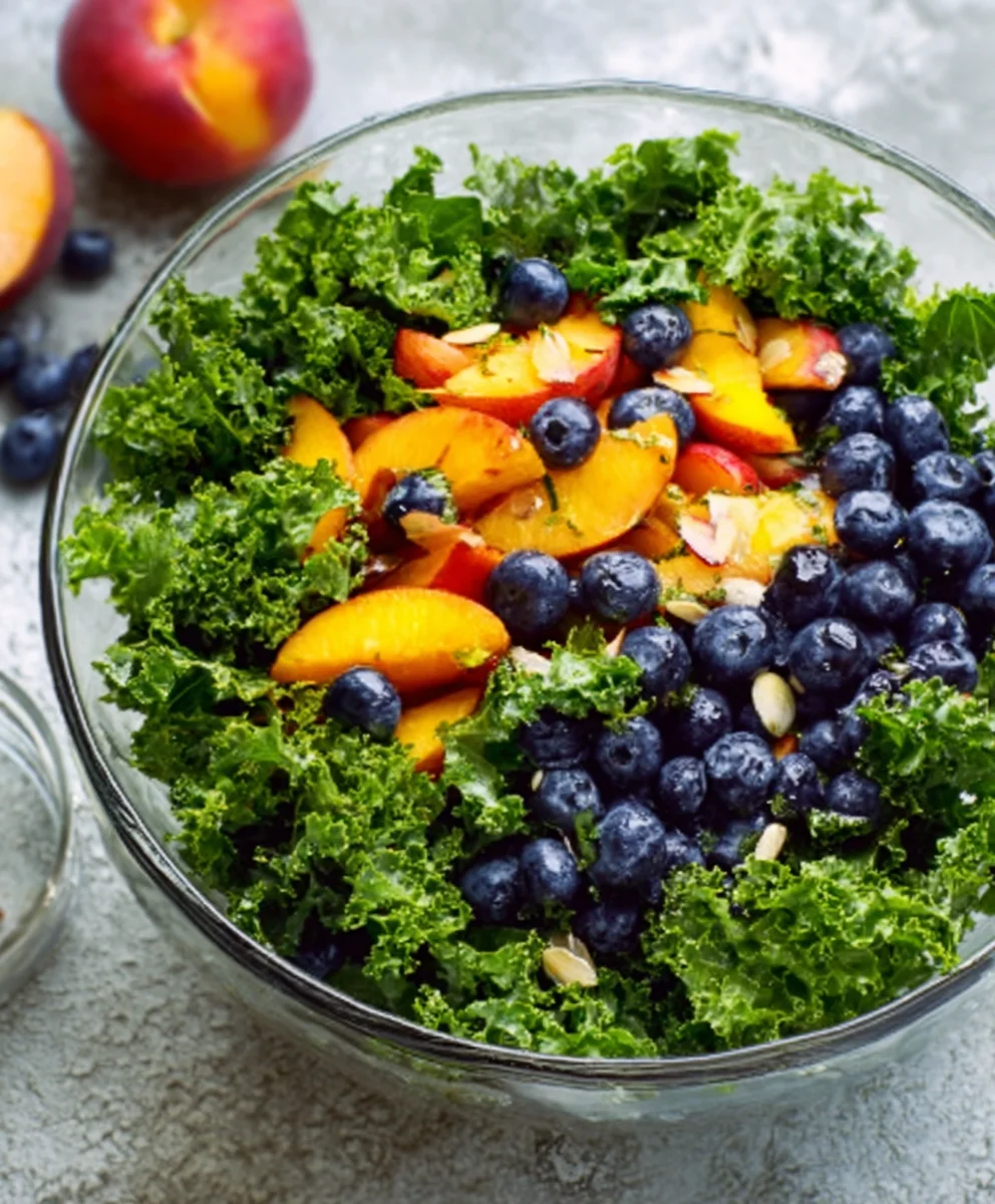 Summer Peach Blueberry Non-Non-Non-Alcoholic Alternativeic Non-Alcoholic Ale Salad