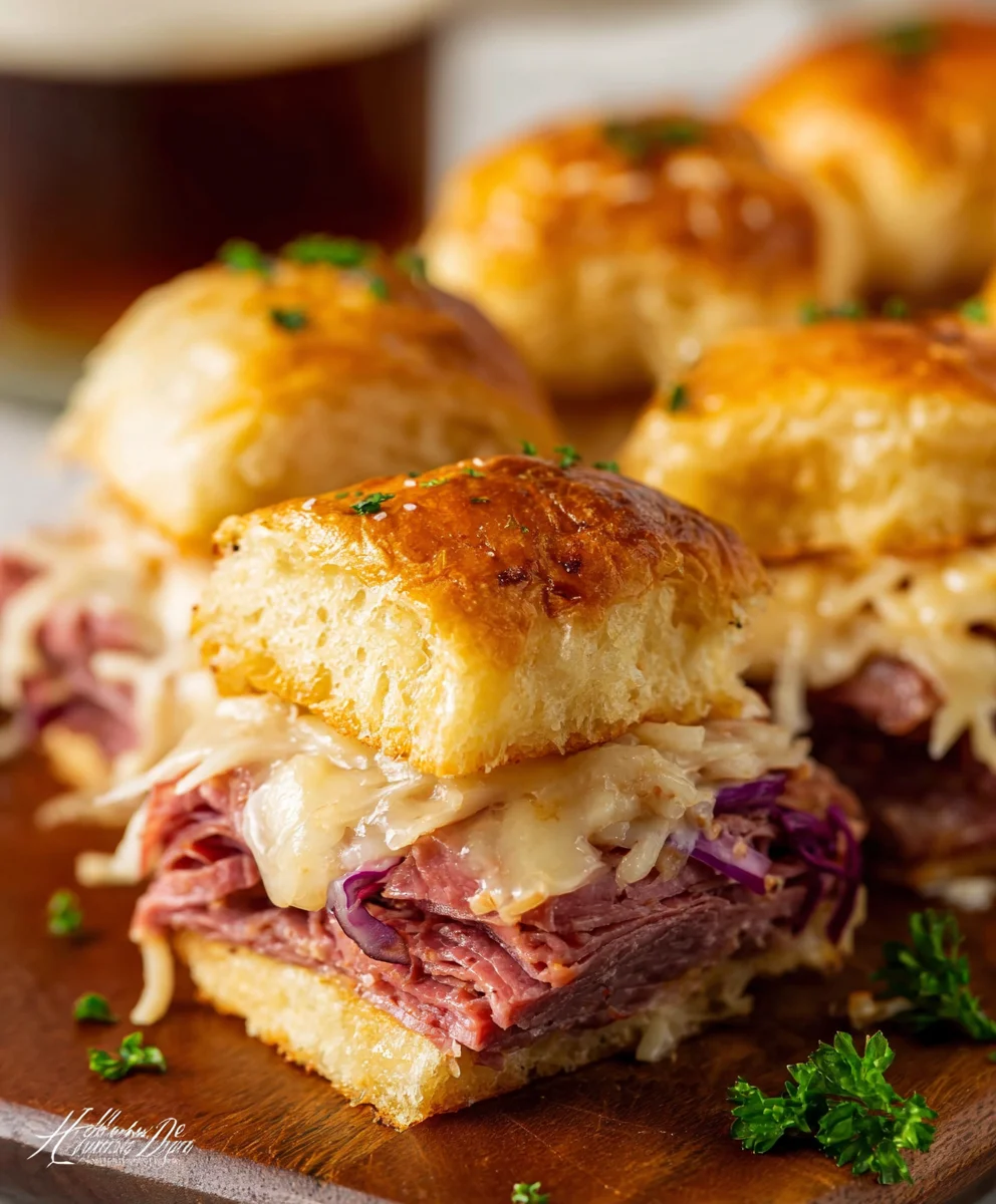 Reuben Sliders-Savory Beef-Deli-Style Bite-Sized Treats